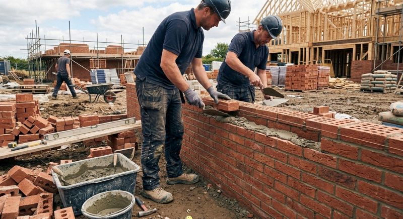 Our team working on Masonry Service projects in Burbank, CA