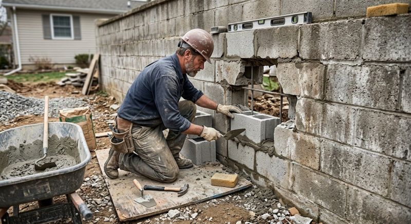 Block Wall Repair in El Monte, CA