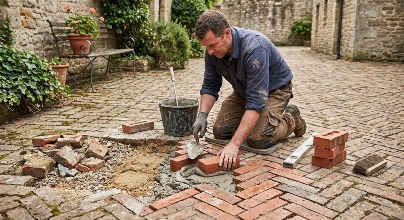 Brick Flatwork Repair in Baldwin Park, CA