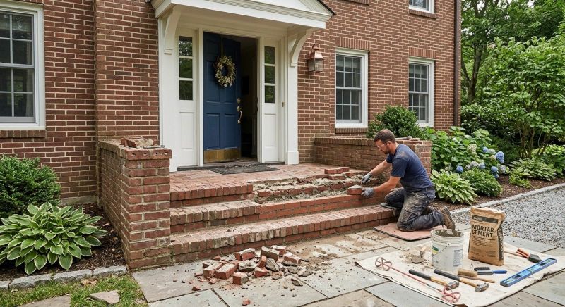 Brick Flatwork Repair in Montebello, CA