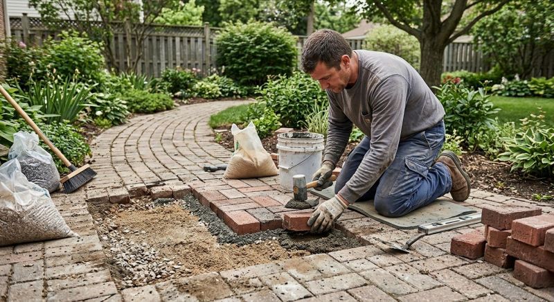 Brick Pathway Repair in Burbank, CA