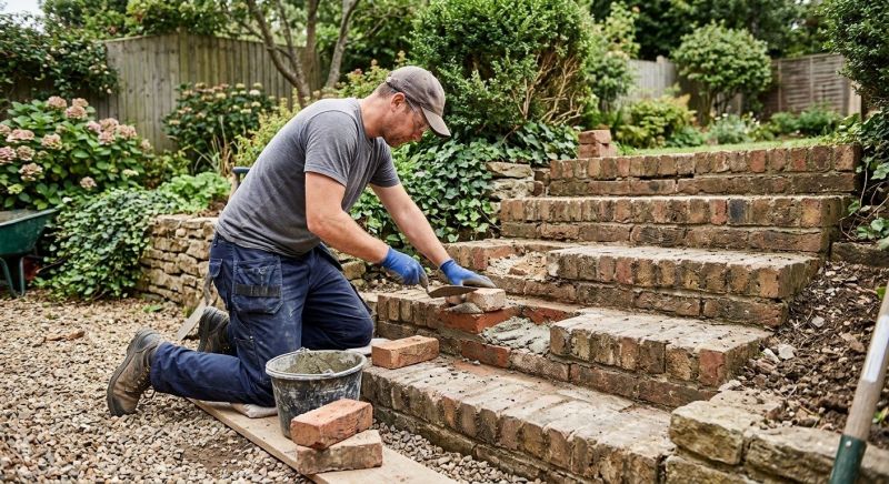 Brick Stairs Repair in Pasadena, CA