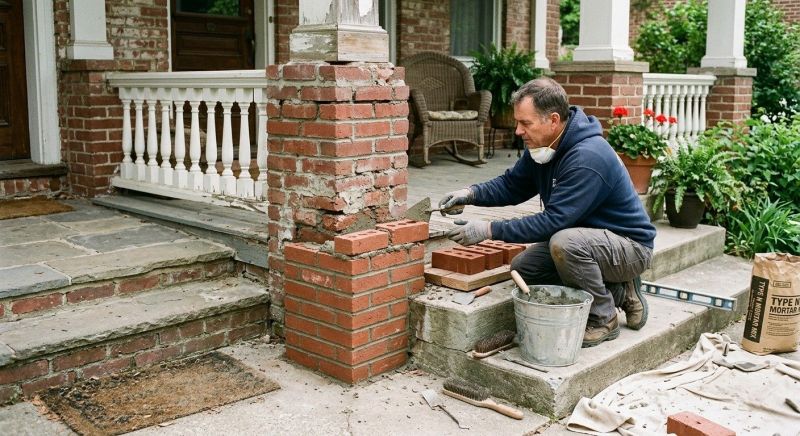 Brick Stairs Repair in Reseda, CA