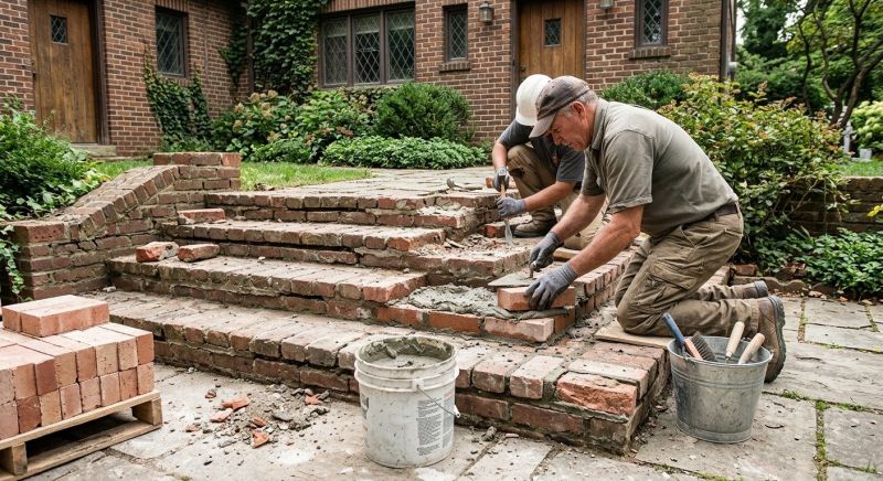 Brick Stairs Repair in Rosemead, CA