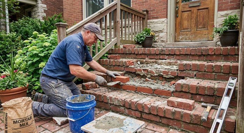Brick Steps Repair in Burbank, CA