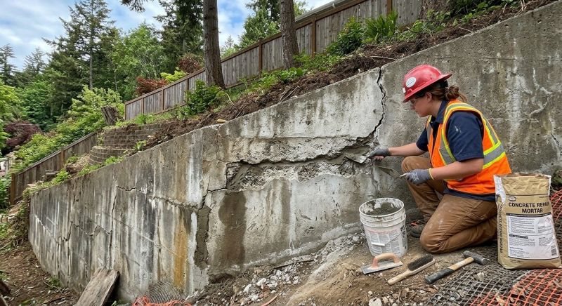 Retaining Wall Repair in North Hollywood, CA