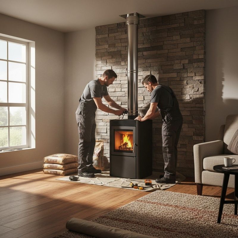 Stone Chimney Installation in North Hollywood, CA