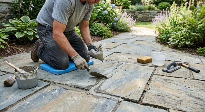 Stone Walkway Repair in Burbank, CA