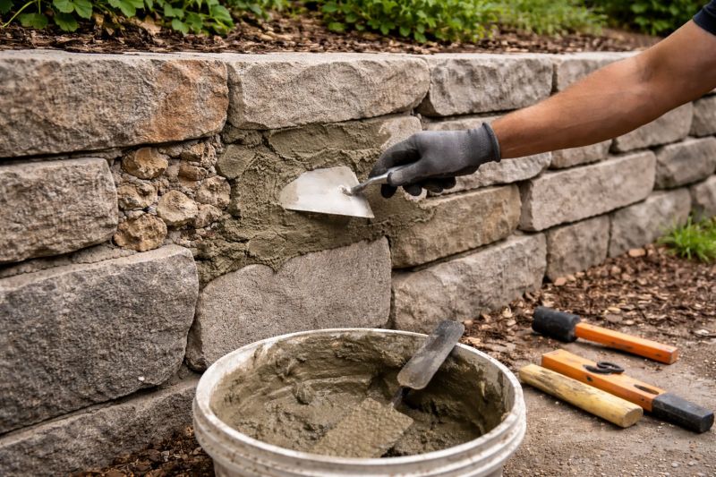 Stone Wall Repair in Burbank, CA